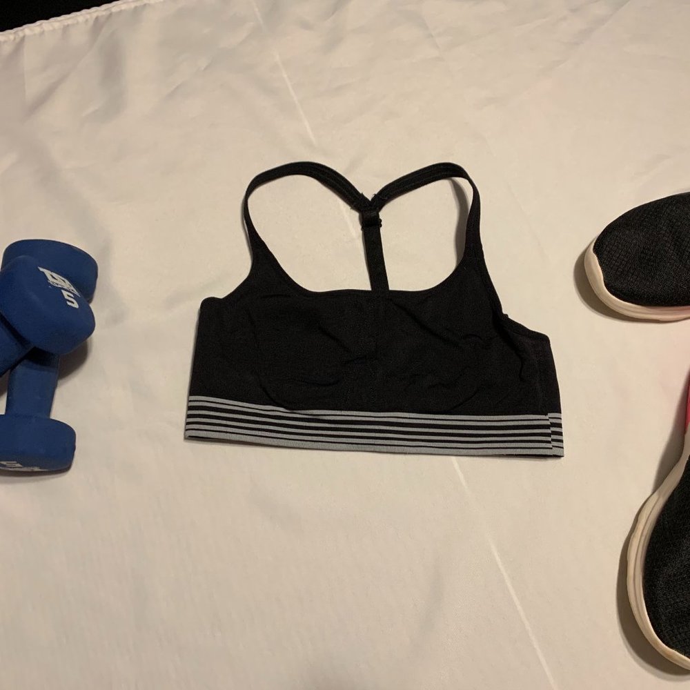 Athleta Black Unpadded Sports Bra
